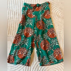 Nicole Miller Cropped Wide Leg Pants